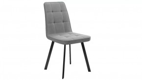 Стул «Рони»  Черный муар, Микровелюр BRENDY Grey в Покачах - pokachi.mebel-tymen.ru | фото