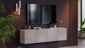 Тумба ТВ Танго Глиняно серый/Холст Латте в Покачах - pokachi.mebel-tymen.ru | фото