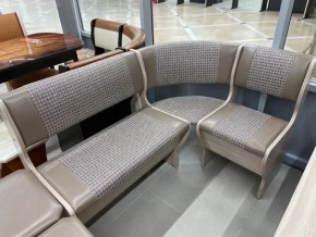 Угловая скамья Аленка-5/3 Ясень шимо светлый в Покачах - pokachi.mebel-tymen.ru | фото