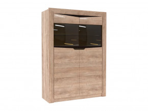 Витрина малая Версаль-5 Секция-11 Дуб баррик в Покачах - pokachi.mebel-tymen.ru | фото