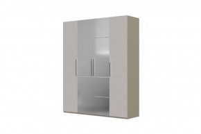 Вива Шкаф распашной ШР-4 2 зеркала Латте/Текстиль в Покачах - pokachi.mebel-tymen.ru | фото